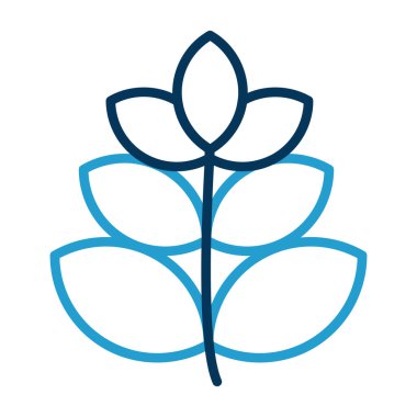 Buğday simgesi, vektör illüstrasyonu basit tasarım