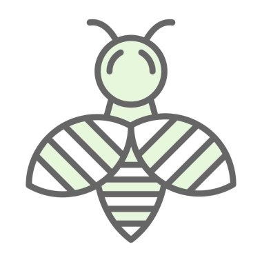 Arı simgesi, vektör illüstrasyonu