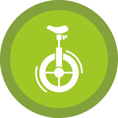 Unicycle simgesinin vektör illüstrasyonu