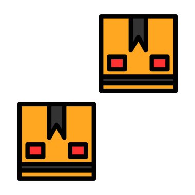 kutu simgesi, vektör illüstrasyonu basit tasarım