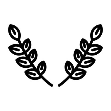 izole yaprak ve çiçek tasarım element vektörü