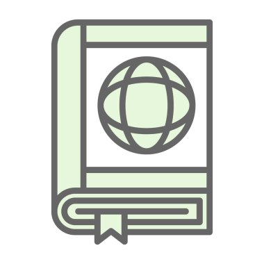 Düz pasaport simge vektör çizim