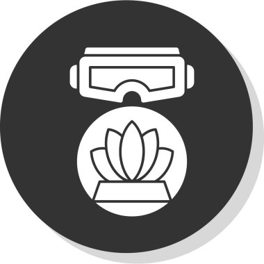 çiçek simgesi vektör illüstrasyonu