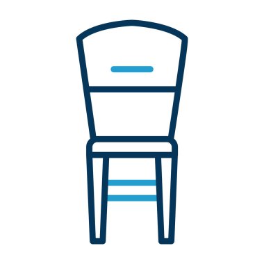 Sandalye. Web simgesi basit illüstrasyon                    