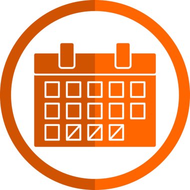 düz zamanlama simgesi, vektör tasarımı