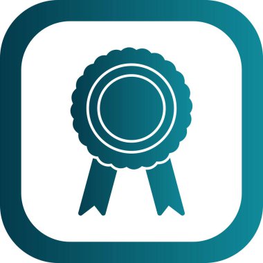 Madalya. Web simgesi basit illüstrasyon