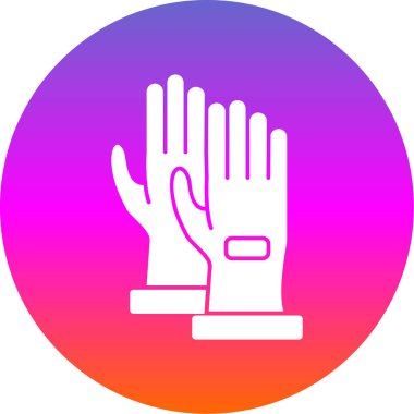 Oyuncu eldivenleri ikon vektör illüstrasyonu