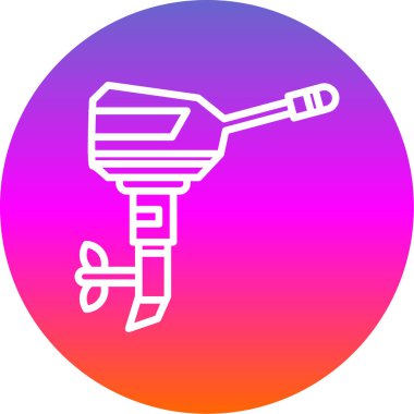 Modern oto tamir simgesinin vektör illüstrasyonu