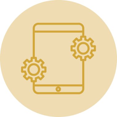 mobil uygulama simgesi, vektör illüstrasyonu basit tasarım