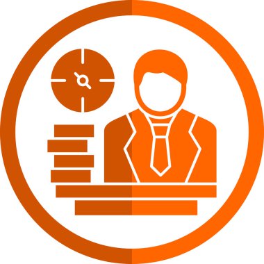 İş simgesinin vektör illüstrasyonu