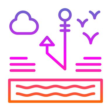 hava simgesi vektör illüstrasyonu