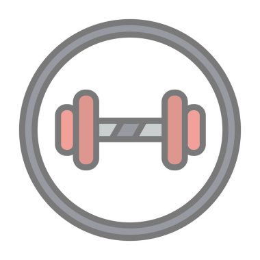 spor salonu simge vektör çizim