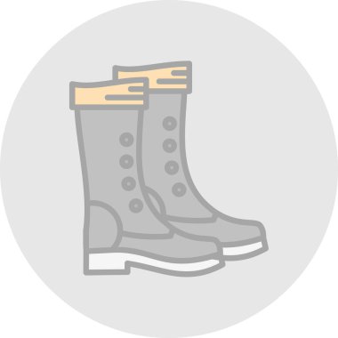 yürüyüş botları simgesi, vektör illüstrasyon tasarımı