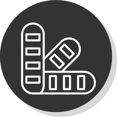 İlaç. Web simgesi basit illüstrasyon