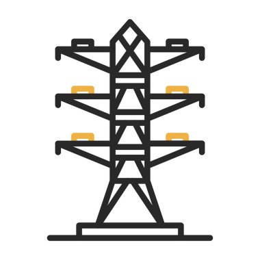 Enerji santrali simgesinin vektör illüstrasyonu