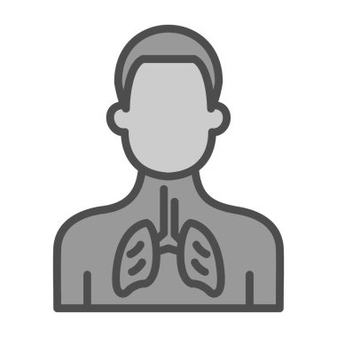 Beyaz arka planda izole edilmiş ana hatlı organ ikonu. organlar sembolü stok vektör illüstrasyonu.