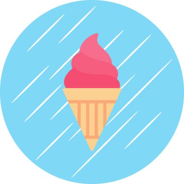 dondurma ikonu vektör illüstrasyonu