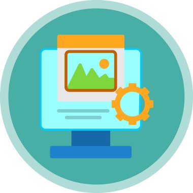 bilgisayar simgesi vektör illüstrasyonu