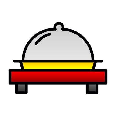 Gıda simgesinin vektör illüstrasyonu 