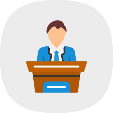 İş adamı simgesinin vektör illüstrasyonu