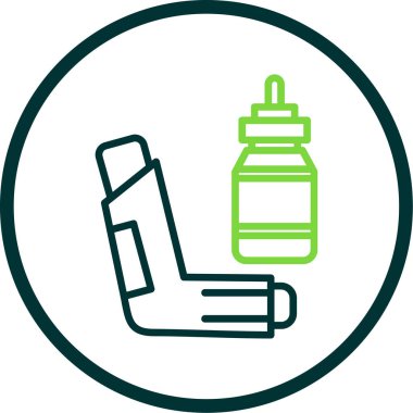 sigara ve duman ikonu. Web için duman sigara vektör simgelerinin özet çizimi