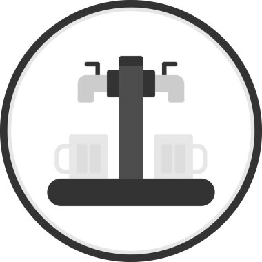 Modern oto tamir simgesinin vektör illüstrasyonu