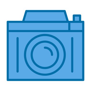 Kamera. Web simgesi basit illüstrasyon