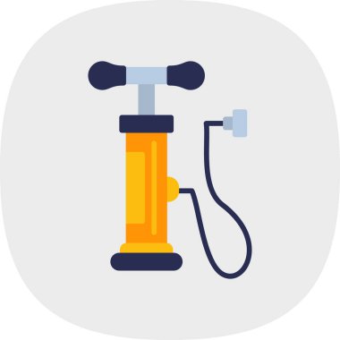 Bir benzin istasyonunun vektör illüstrasyonu