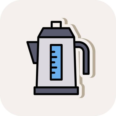 vektör kettle simgesi illüstrasyonu