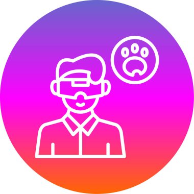 Maskeli bir adamın vektör simgesi