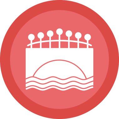 Su bırakma simgesinin vektör illüstrasyonu