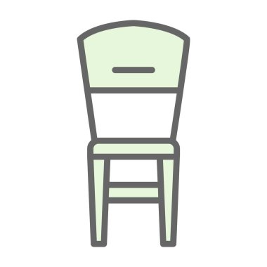 Sandalye. Web simgesi basit illüstrasyon                    
