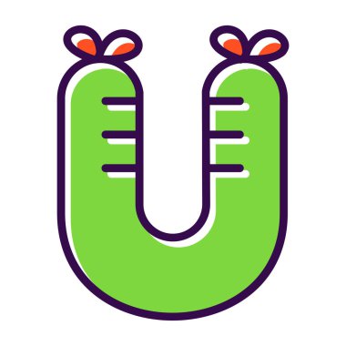 Çizgi film mıknatısının vektör çizimi