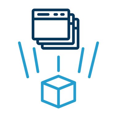 Vektör illüstrasyonu, simge ögesi arkaplanı