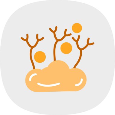 Çizgi film simgesinin vektör illüstrasyonu