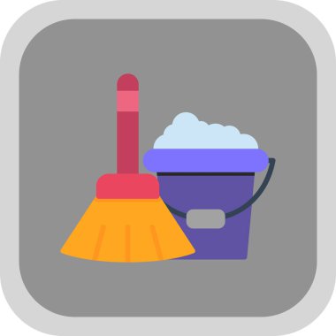 Temizlik malzemeleri. Basit illüstrasyon