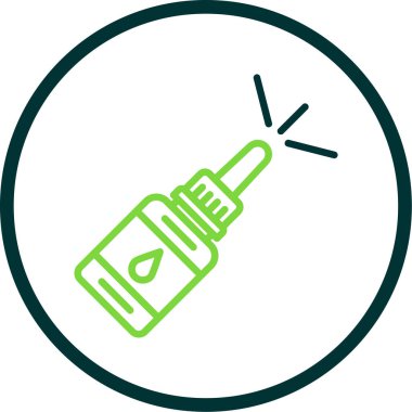 Burun spreyi ikonu. vektör illüstrasyonu                       