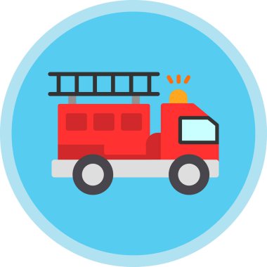 İtfaiye aracı web vektör simgesi 