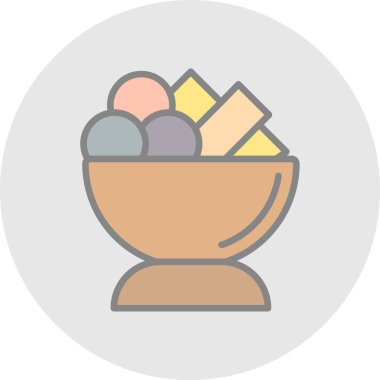 Kase. Web simgesi basit illüstrasyon