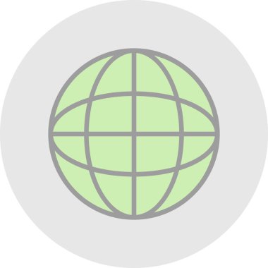 Dünya simgesinin vektör illüstrasyonu