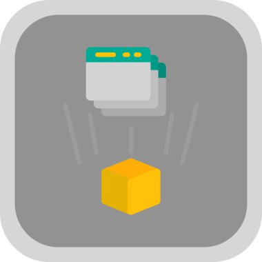 bir robotun düz tasarım simgesi