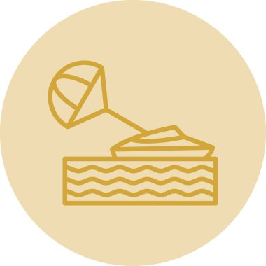 ekmek simgesi, vektör illüstrasyonu