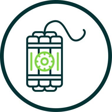 dinamit simgesi, vektör illüstrasyonu basit tasarım