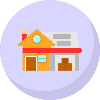 Ev simgesi, vektör illüstrasyonu basit tasarım