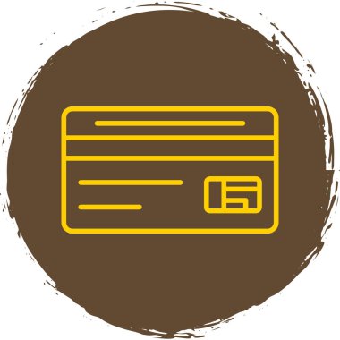 Kredi kartı simgesi, vektör illüstrasyonu