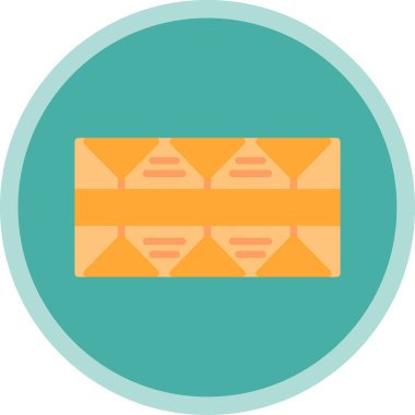 Tek bir izole simgenin vektör illüstrasyonu