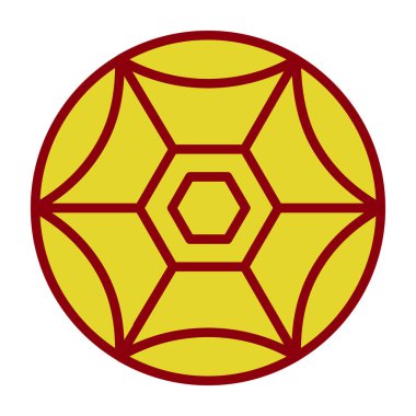 düz futbol topu simgesi, vektör illüstrasyonu