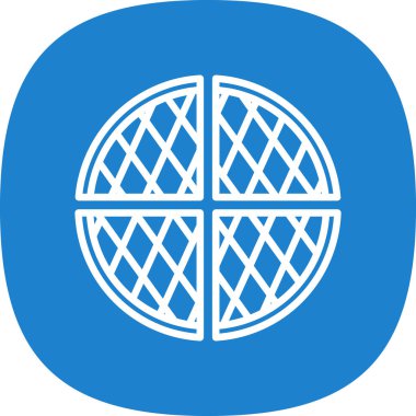waffle düz vektör simgesi 