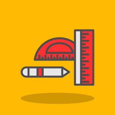 Kalem simgesi, vektör illüstrasyonu