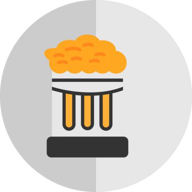 Bira kupa simgesinde düz stil 